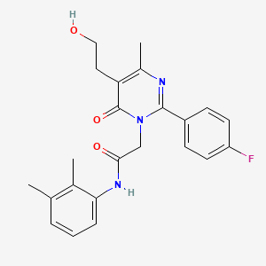 molecular formula C23H24FN3O3 B11189207 N-(2,3-dimethylphenyl)-2-[2-(4-fluorophenyl)-5-(2-hydroxyethyl)-4-methyl-6-oxopyrimidin-1(6H)-yl]acetamide 