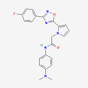 N-[4-(dimethylamino)phenyl]-2-{2-[3-(4-fluorophenyl)-1,2,4-oxadiazol-5-yl]-1H-pyrrol-1-yl}acetamide