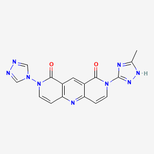 2-(3-methyl-1H-1,2,4-triazol-5-yl)-8-(4H-1,2,4-triazol-4-yl)pyrido[4,3-b][1,6]naphthyridine-1,9(2H,8H)-dione