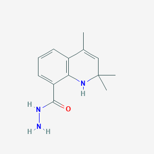 molecular formula C13H17N3O B11189330 2,2,4-Trimethyl-1,2-dihydroquinoline-8-carbohydrazide 