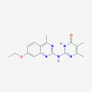 2-[(7-ethoxy-4-methylquinazolin-2-yl)amino]-5,6-dimethylpyrimidin-4(3H)-one