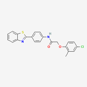 N-[4-(1,3-benzothiazol-2-yl)phenyl]-2-(4-chloro-2-methylphenoxy)acetamide