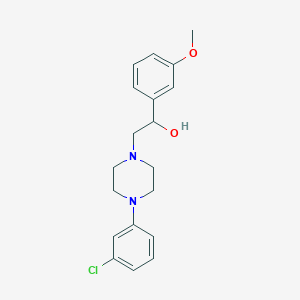 2-[4-(3-Chlorophenyl)piperazin-1-yl]-1-(3-methoxyphenyl)ethanol