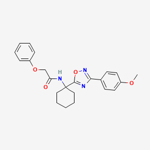 N-{1-[3-(4-methoxyphenyl)-1,2,4-oxadiazol-5-yl]cyclohexyl}-2-phenoxyacetamide