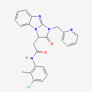 N-(3-chloro-2-methylphenyl)-2-[2-oxo-1-(pyridin-2-ylmethyl)-2,3-dihydro-1H-imidazo[1,2-a]benzimidazol-3-yl]acetamide