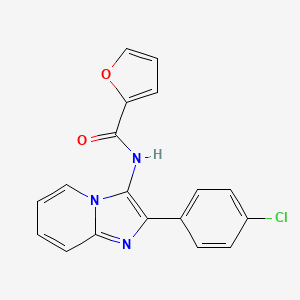 N-[2-(4-chlorophenyl)imidazo[1,2-a]pyridin-3-yl]furan-2-carboxamide