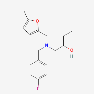 molecular formula C17H22FNO2 B11189514 1-{(4-Fluorobenzyl)[(5-methyl-2-furyl)methyl]amino}-2-butanol CAS No. 1016833-05-8