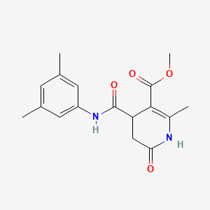 molecular formula C17H20N2O4 B11189520 Methyl 4-[(3,5-dimethylphenyl)carbamoyl]-2-methyl-6-oxo-1,4,5,6-tetrahydropyridine-3-carboxylate 