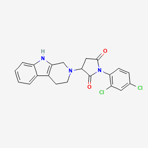 1-(2,4-dichlorophenyl)-3-(1,3,4,9-tetrahydro-2H-beta-carbolin-2-yl)pyrrolidine-2,5-dione