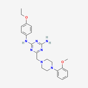 N-(4-ethoxyphenyl)-6-{[4-(2-methoxyphenyl)piperazin-1-yl]methyl}-1,3,5-triazine-2,4-diamine