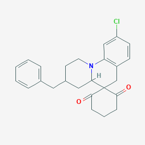 3-Benzyl-9-chloro-2,3,4,4a,5,6-hexahydro-1h-spiro[benzo[c]quinolizine-5,2'-cyclohexane]-1',3'-dione