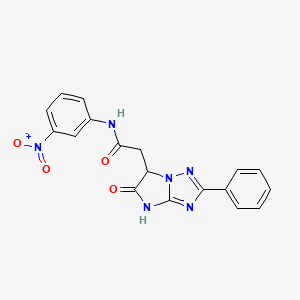 N-(3-nitrophenyl)-2-(5-oxo-2-phenyl-5,6-dihydro-4H-imidazo[1,2-b][1,2,4]triazol-6-yl)acetamide