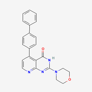 5-(biphenyl-4-yl)-2-(morpholin-4-yl)pyrido[2,3-d]pyrimidin-4(3H)-one