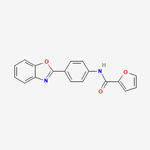 N-[4-(1,3-benzoxazol-2-yl)phenyl]furan-2-carboxamide