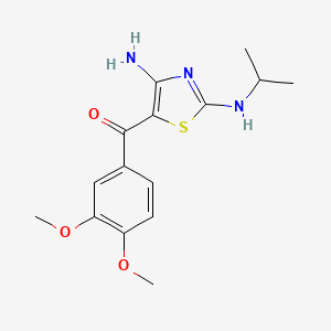 5-[(3,4-Dimethoxyphenyl)carbonyl]-2-N-isopropyl-1,3-thiazole-2,4-diamine