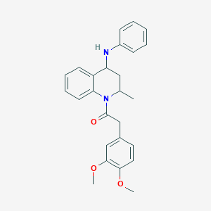 2-(3,4-dimethoxyphenyl)-1-[2-methyl-4-(phenylamino)-3,4-dihydroquinolin-1(2H)-yl]ethanone