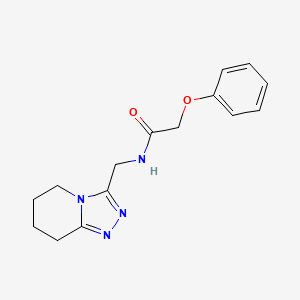 molecular formula C15H18N4O2 B11189693 2-phenoxy-N-(5,6,7,8-tetrahydro[1,2,4]triazolo[4,3-a]pyridin-3-ylmethyl)acetamide 