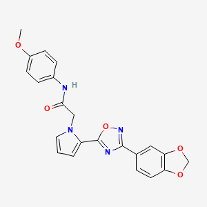 2-{2-[3-(1,3-benzodioxol-5-yl)-1,2,4-oxadiazol-5-yl]-1H-pyrrol-1-yl}-N-(4-methoxyphenyl)acetamide