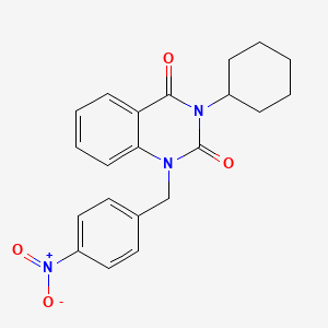 3-cyclohexyl-1-(4-nitrobenzyl)quinazoline-2,4(1H,3H)-dione