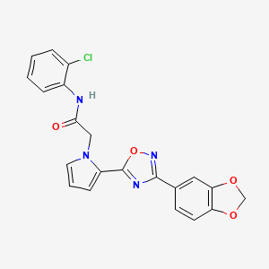 2-{2-[3-(1,3-benzodioxol-5-yl)-1,2,4-oxadiazol-5-yl]-1H-pyrrol-1-yl}-N-(2-chlorophenyl)acetamide