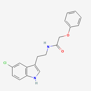 N-[2-(5-chloro-1H-indol-3-yl)ethyl]-2-phenoxyacetamide