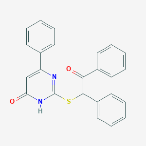 2-[(4-Hydroxy-6-phenylpyrimidin-2-yl)sulfanyl]-1,2-diphenylethanone