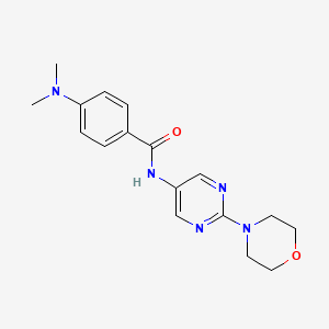 molecular formula C17H21N5O2 B11189849 4-(dimethylamino)-N-(2-morpholinopyrimidin-5-yl)benzamide 