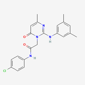 N-(4-chlorophenyl)-2-{2-[(3,5-dimethylphenyl)amino]-4-methyl-6-oxopyrimidin-1(6H)-yl}acetamide