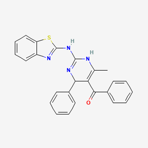 [2-(1,3-Benzothiazol-2-ylamino)-6-methyl-4-phenyl-1,4-dihydropyrimidin-5-yl](phenyl)methanone