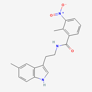 molecular formula C19H19N3O3 B11189905 2-methyl-N-[2-(5-methyl-1H-indol-3-yl)ethyl]-3-nitrobenzamide 