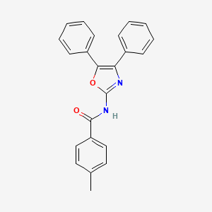 N-(4,5-diphenyl-1,3-oxazol-2-yl)-4-methylbenzamide