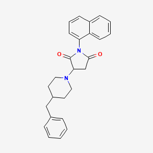 3-(4-Benzylpiperidin-1-yl)-1-(naphthalen-1-yl)pyrrolidine-2,5-dione