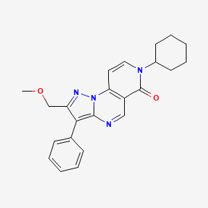 7-cyclohexyl-2-(methoxymethyl)-3-phenylpyrazolo[1,5-a]pyrido[3,4-e]pyrimidin-6(7H)-one