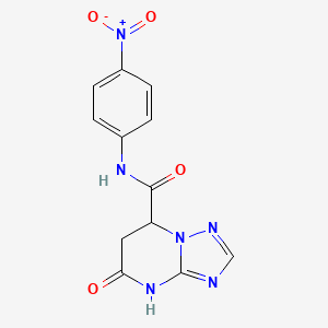 N-(4-nitrophenyl)-5-oxo-4,5,6,7-tetrahydro[1,2,4]triazolo[1,5-a]pyrimidine-7-carboxamide