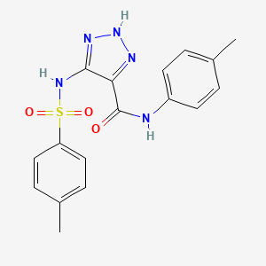 5-(4-Methylbenzenesulfonamido)-N-(4-methylphenyl)-1H-1,2,3-triazole-4-carboxamide