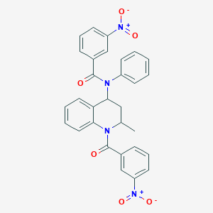 N-{2-methyl-1-[(3-nitrophenyl)carbonyl]-1,2,3,4-tetrahydroquinolin-4-yl}-3-nitro-N-phenylbenzamide