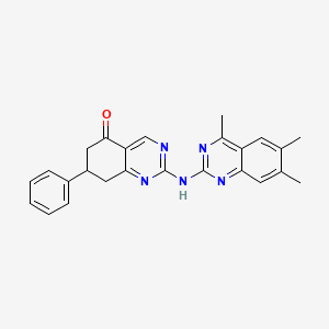 molecular formula C25H23N5O B11190122 7-phenyl-2-[(4,6,7-trimethylquinazolin-2-yl)amino]-7,8-dihydroquinazolin-5(6H)-one 