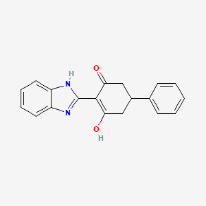 molecular formula C19H16N2O2 B11190144 2-(1,3-dihydro-2H-benzimidazol-2-ylidene)-5-phenylcyclohexane-1,3-dione 