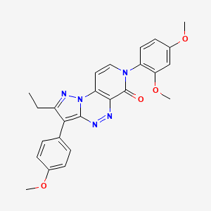 7-(2,4-dimethoxyphenyl)-2-ethyl-3-(4-methoxyphenyl)pyrazolo[5,1-c]pyrido[4,3-e][1,2,4]triazin-6(7H)-one