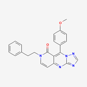 9-(4-methoxyphenyl)-7-phenethylpyrido[4,3-d][1,2,4]triazolo[1,5-a]pyrimidin-8(7H)-one