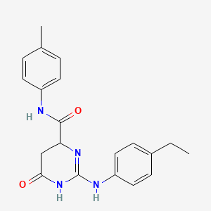 molecular formula C20H22N4O2 B11190177 2-[(4-ethylphenyl)amino]-N-(4-methylphenyl)-6-oxo-3,4,5,6-tetrahydropyrimidine-4-carboxamide 