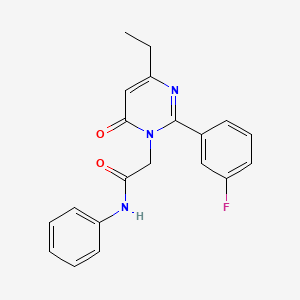 2-[4-ethyl-2-(3-fluorophenyl)-6-oxopyrimidin-1(6H)-yl]-N-phenylacetamide