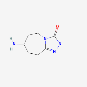 molecular formula C8H14N4O B11190252 7-Amino-2-methyl-6,7,8,9-tetrahydro-2H-[1,2,4]triazolo[4,3-a]azepin-3(5H)-one 