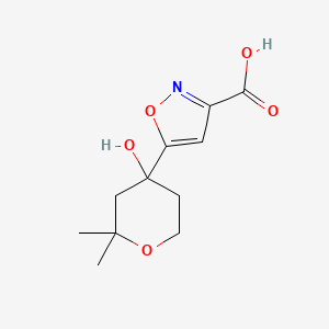 5-(4-hydroxy-2,2-dimethyltetrahydro-2H-pyran-4-yl)-3-isoxazolecarboxylic acid