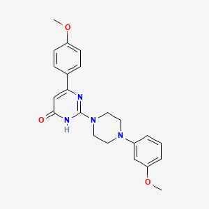 6-(4-methoxyphenyl)-2-[4-(3-methoxyphenyl)piperazin-1-yl]pyrimidin-4(3H)-one