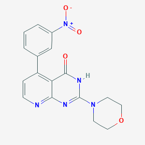 2-(morpholin-4-yl)-5-(3-nitrophenyl)pyrido[2,3-d]pyrimidin-4(3H)-one