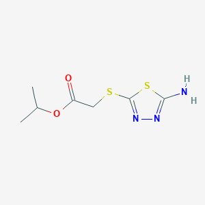 Propan-2-yl 2-[(5-amino-1,3,4-thiadiazol-2-yl)sulfanyl]acetate