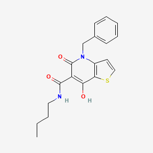 4-benzyl-N-butyl-7-hydroxy-5-oxo-4,5-dihydrothieno[3,2-b]pyridine-6-carboxamide