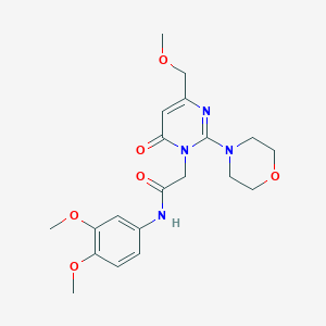 N-(3,4-dimethoxyphenyl)-2-[4-(methoxymethyl)-2-(morpholin-4-yl)-6-oxopyrimidin-1(6H)-yl]acetamide