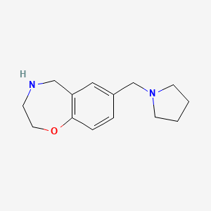 7-(Pyrrolidin-1-ylmethyl)-2,3,4,5-tetrahydrobenzo[f][1,4]oxazepine